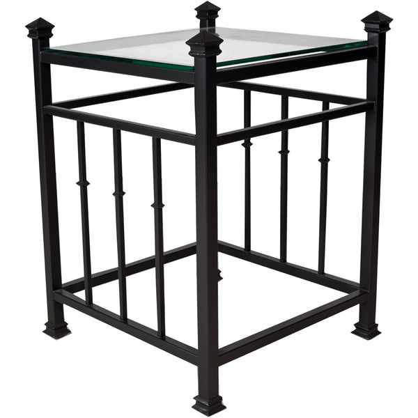 Craftsman End Table in Black Baroque Finish