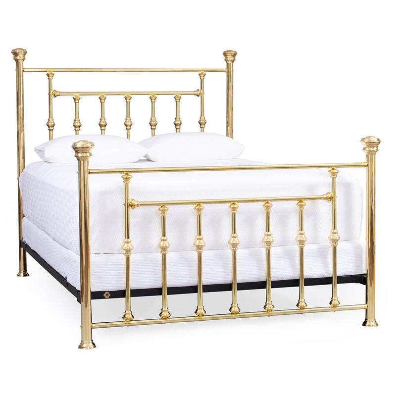 Century Complete Brass Bed, Polished Brass
