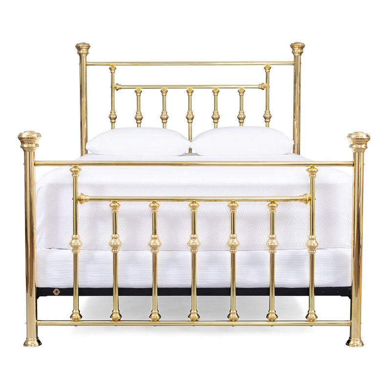 Century Complete Brass Bed, Polished Brass