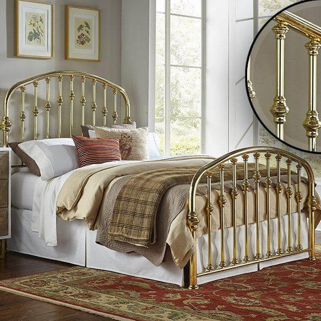 Halcyon Brass Bed - Worthen Custom Iron & Brass Furniture