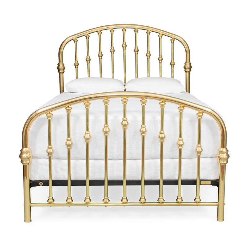 Halcyon Complete in Polished Brass Finish, Queen Frame