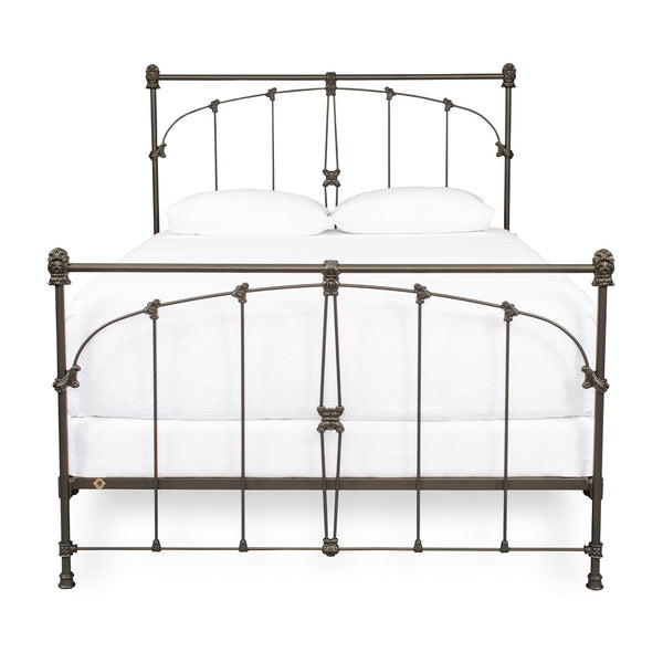 Friendship Iron Bed in Ultra Bronze Finish, Complete Queen Frame
