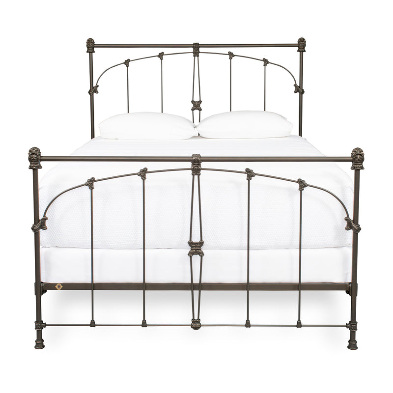 Friendship Iron Bed in Ultra Bronze Finish, Complete Queen Frame