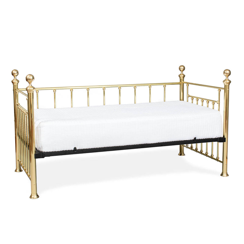Boulevard Brass Daybed in Polished Brass Finish