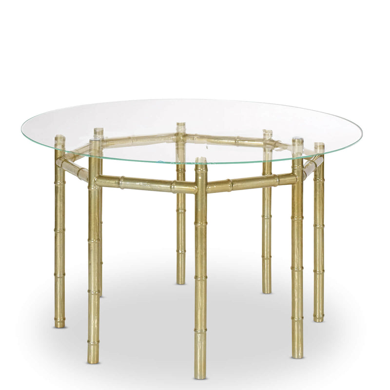 Bamboo Dining Table in Gold Medal Finish