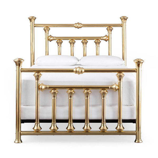 Centennial Complete in Polished Brass Finish with Fancy Feet, Queen Frame